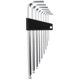 Kyoto Machine Tools (KTC) High Grade Ball Point, L-Shaped, Long Hex Key Set, Set of 9 HLD2509