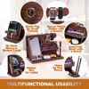 TESLYAR Wood Phone Docking Station for Men - Desk or