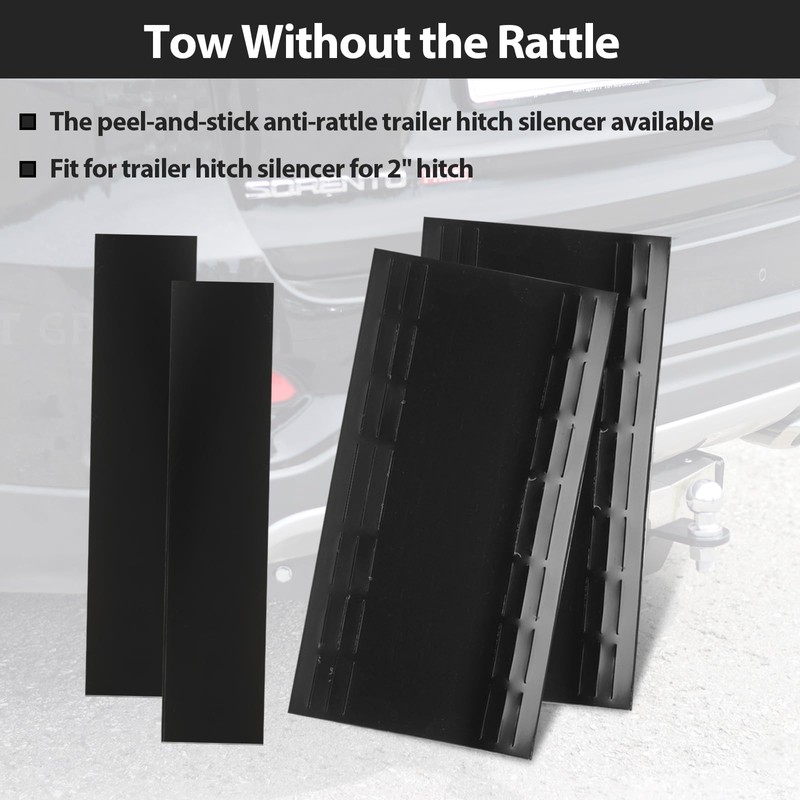 Trailer Hitch Anti-Rattle Hitch Silencer for 2" Hitches - Eliminates