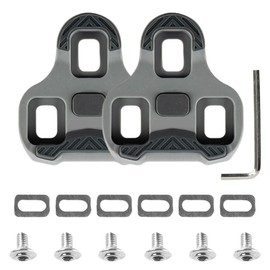Grip Cleats Grey Cleats by Look, Compatible with Look Keo Bike Pedals, 3-Hole Grip Blade 2 Max Carbon Classic Cleats, Bicycle Shoe Plates Compatible, 4.5° MTB Pedal Plates, Road Cleats, Bicycle