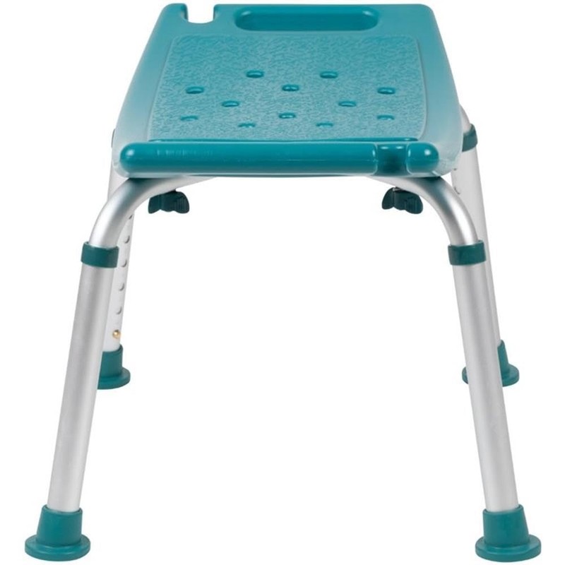 Bowery Hill 19" Adjustable Plastic Bath and Shower Stool in