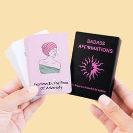 JGMGWJ Positive Affirmation Cards for Women 60 Daily Motivational Inspirational Cards Self Care Spiritual Mindfulness Card Birthday Gifts for Women