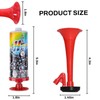 Tianher Air Horn,3 Stück Luftdruck-Fanfare Manuelle Trompete Handheld Air Pumpe