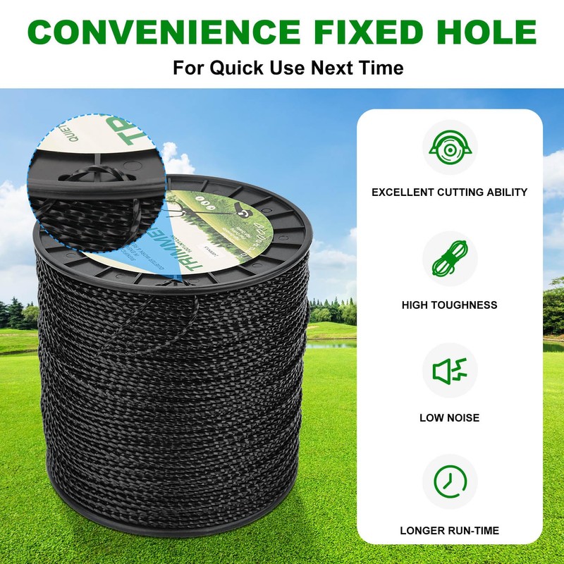 Yooank Weed Eater String .095" 5lb by-1722-Foot Twist Commerical String