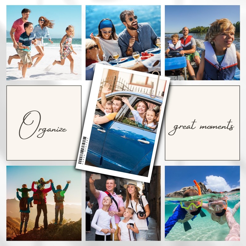 Iconikal 24-Photo Clear Cover Photo Albums, 4x6-Inch, 5-Pack to Store