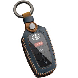 WTSHOPME Key Fob Cover Fit for Toyota Camry 2025 Crown Corolla Cross Highlander Tundra Prius Venza Sequoia