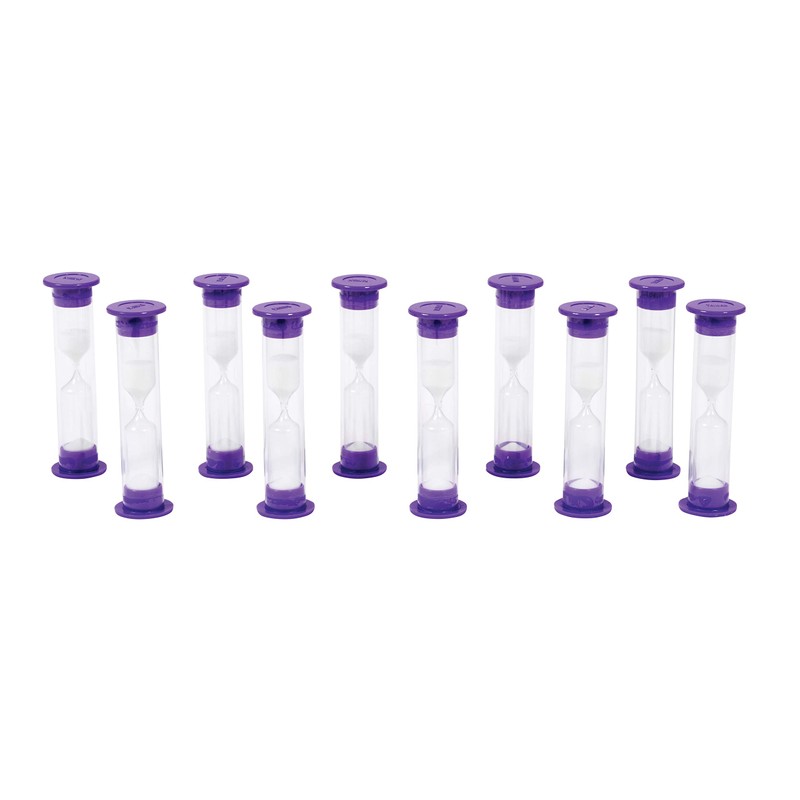 Learning Advantage 3 Minute Sand Timers, Set of 10 -