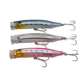 momolures - ULTIMA POPPER 120 30g Floating lure for Bass, Seabass, Bluefish fishing (3pcs Assort #04)