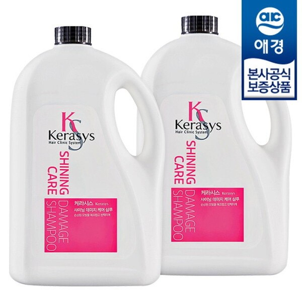 Aekyung Kerasys Shining Damage Care Shampoo Rinse 4000ml x 2