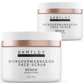 DRMTLGY Microdermabrasion Facial Scrub and Mask.Non-abrasive face exfoliator improves acne scars, blackheads, pore size, skin texture (2 oz (2 packs) / DRMTLGY 마이크로더마브레이션 페이셜 스크럽 및 마스크. 비마모성 페이스 각질 제거제로 여드름 흉터 블랙헤드 모공 크기 피부 결을 개선합니다 (2온스(2팩)