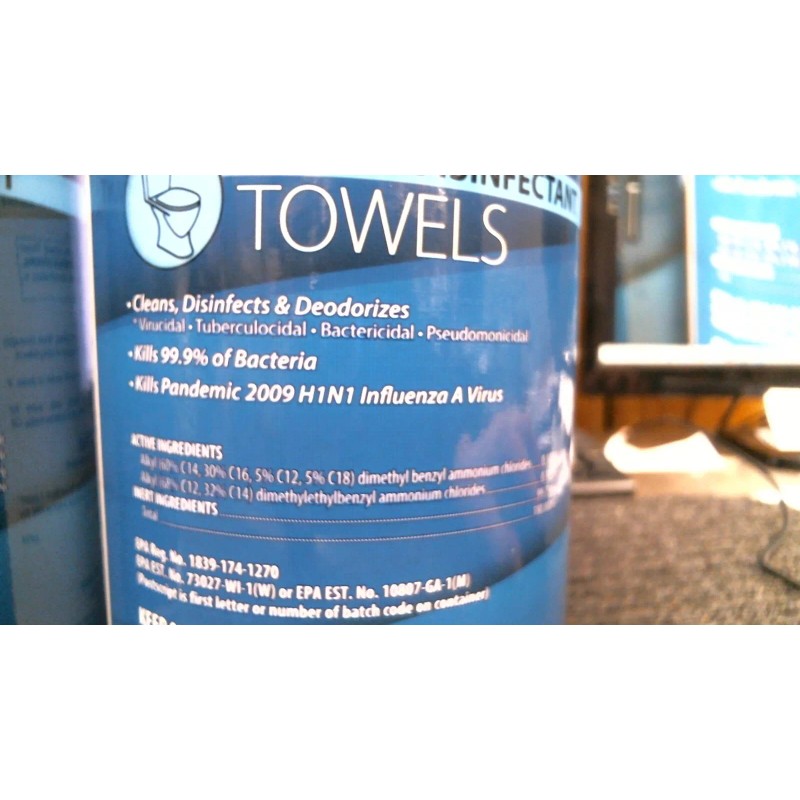 ZEP 3 Pack-Zep Cleaning Towels 650812, 7"x12" Wipe, Clean'ems NEW