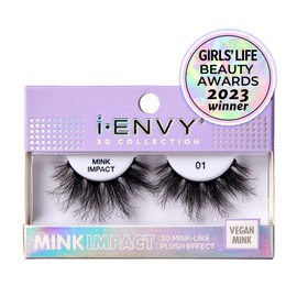 i-Envy False Lashes 3D Mink-Like Plush Impact Natural to Dramatic Vegan Eyelashes
