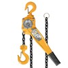 YELLOW JACKET 1.5 Ton Manual Lever Chain Hoist, G80 Galvanized
