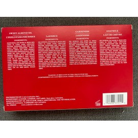 Crabtree And Evelyn 4 pc Hand Therapy Set .9 Oz each La Source, Gardners, Goat Milk, Sweet Almond Oil Hand lotion