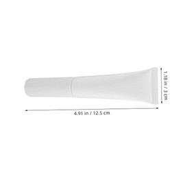 Baluue 2Pcs Refillable Travel Bottles with Flocked Head Makeup Containers for Foundation Concealer Empty Squeeze Tube for Creams Liquids for DIY Cosmetics