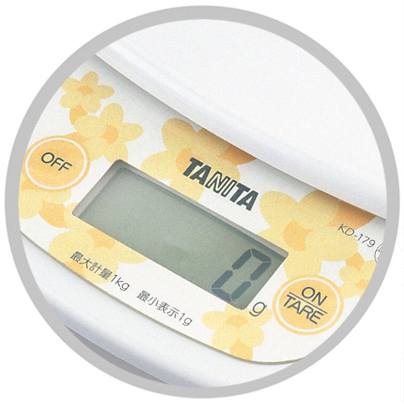 Tanita KD-179-BL Digital Cooking Scale, 2.2 lbs (1 kg), Blue