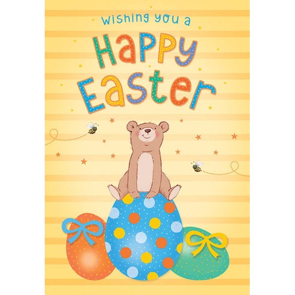 Cute Easter Card Open - 7 x 5 inches - Piccadilly Greetings