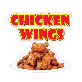 Chicken Wings Concession Restaurant Food Truck Die-Cut Vinyl Sticker 10 inches