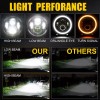 Unbranded 7 INCH LED Headlamp Headlights & 4'' Fog Lights
