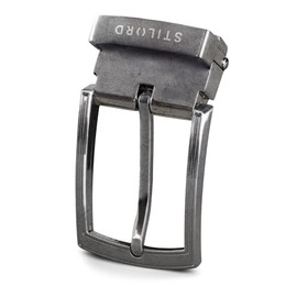 STILORD Belt Buckle Pin Buckle for Belt 35 mm Wide Vintage Belt Buckle Antique Belt Buckle Replacement Buckle for Interchangeable Belt, Buckle Antique - Silver I