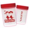 Be Legend Peko & Poco Dumbbell Shaker, RED x CLEAR,
