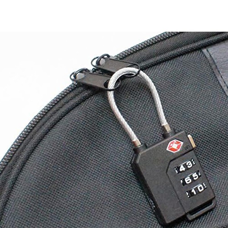 Lock Padlock Travel Dial Wire Lock PIN for Luggage, Suitcase,