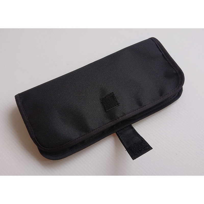Made in Japan, Makeup Brush Case with 8 Pockets, Black