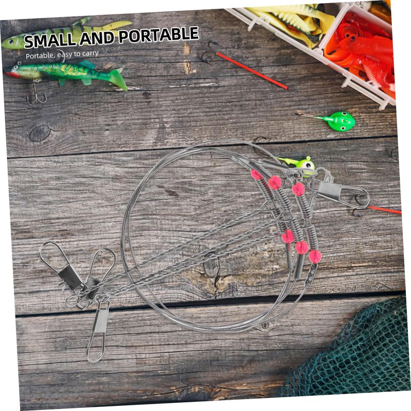 GRIRIW 1 Set Durable Fishing Wire Trace Leader Kit Fishing
