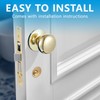 Tandefio 1 Set Double Cylinder Mortise Lock Iron Gate Ornamental