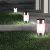 GLOBO 33254-3 LED Solar Lamp Stainless Steel Outdoor Garden Path