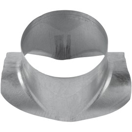 Vent Systems 6" to 6" Inch Saddle Branch for HVAC Systems - Collar Connector for Optimal and Efficient Airflow. Round Duct Takeoff for Duct Connection. Perfect for Upgrade and Retrofit Projects