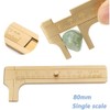 Portable Vernier Caliper, Brass Caliper Ruler Measuring Tool with Single