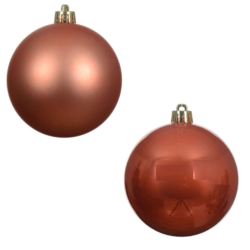 Kaemingk Shatterproof Baubles Spiced Pumpkin 6cm Spiced Pumpkin 6cm