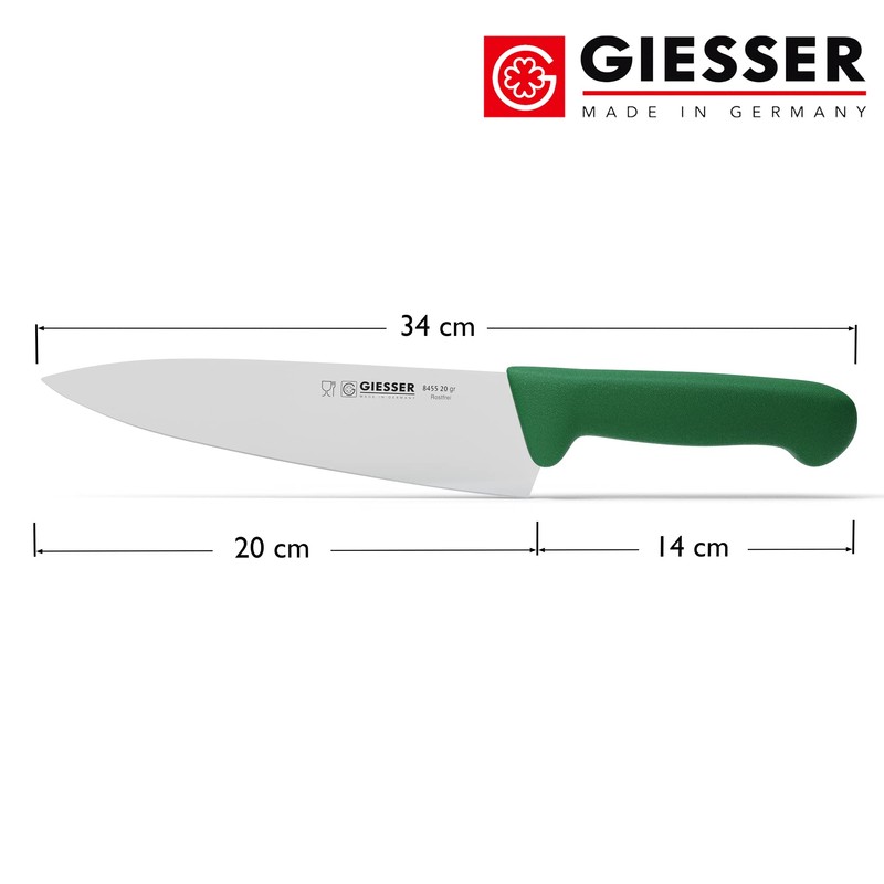GIESSER seit 1776 - Made in Germany - Kochmesser grün,