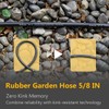 Guitrees 25FT 5/8 Heavy Duty Rubber Garden Hose - 200psi