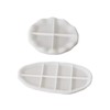 2PCS Large Irregular Silicone Resin Tray Mold,Round Oval Coasters Epoxy