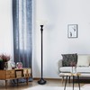 Elegant Designs LF2001-RBW 1 Light Torchiere Floor Lamp with Marbelized
