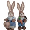 Simulation Straw Rabbit Bunny Easter Decorations Cute Holiday Decor Supplies
