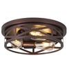 piano7797 13 inch Flush Mount Ceiling Light Fixtures,3-Light Modern Hallway