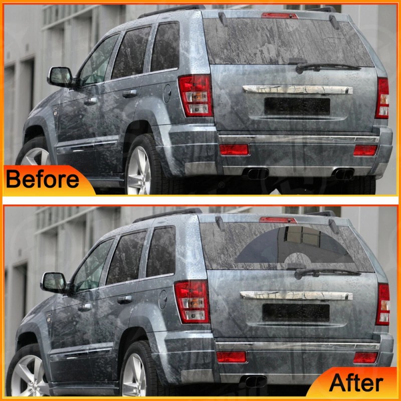 RIDROID Back Rear Wiper Arm & Blade Set For Jeep