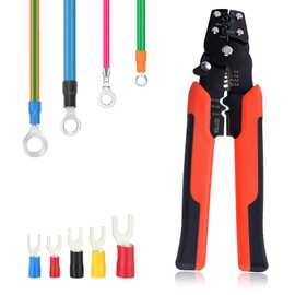 GOLD DEER Wire Crimper Tool with Stripper Cutter 9-in-1 Wire Stripper Tool Wire Stripper Multifunctional Crimping Pliers Terminal Pliers Electrician Tools for Strip Crimp Cut Wires