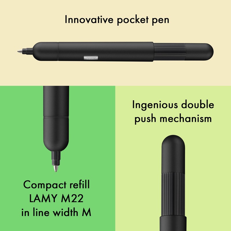 Lamy pico black ballpoint pen - Innovative pocket pen -