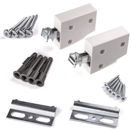 So-Tech® Cabinet Suspension Complete Set, White, white