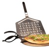AGG Perforated Pizza Peel - 13x12 inch Stainless Steel Pizza