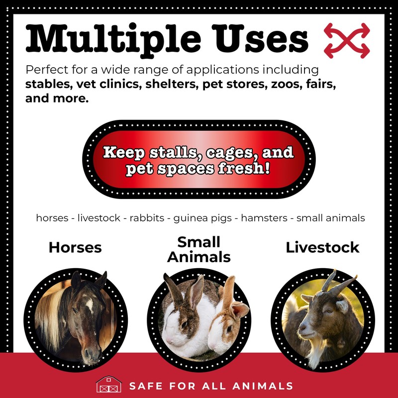 Progressive Planet Stall Dry Absorbent & Deodorizer, 25lbs - Use