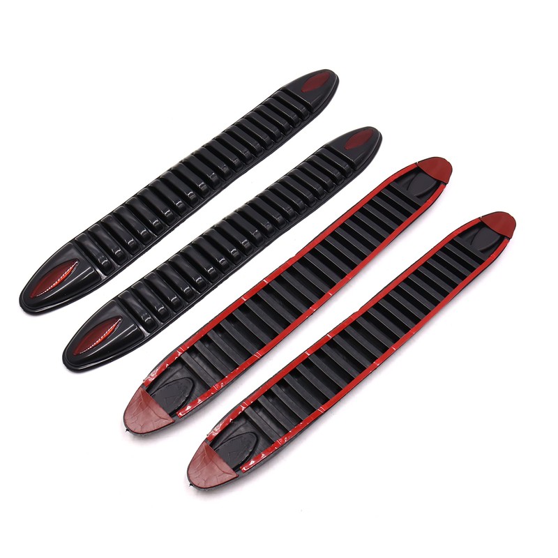 uxcell 4 Pcs 400 X 50mm Rubber Black Self Adhesive