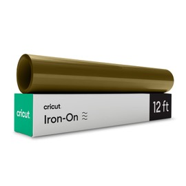 Cricut Iron On | Gold | 3.6m (12ft) | Heat Transfer Vinyl Roll (HTV) | for use with All Cricut Cutting Machines
