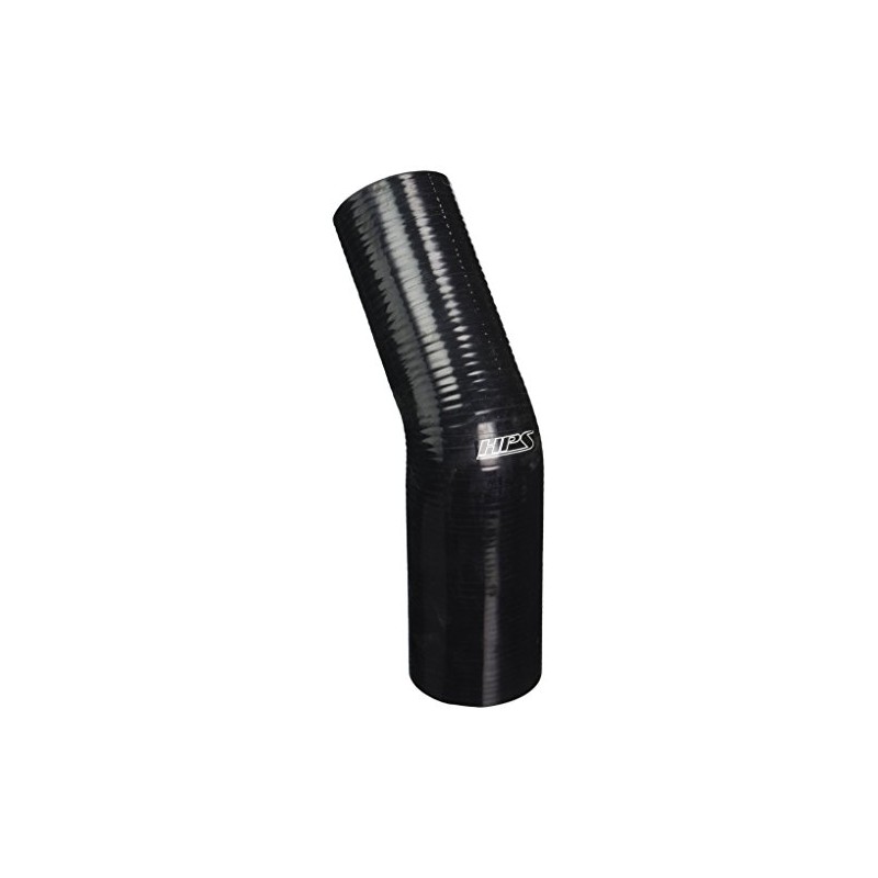 HPS HTSER45-238-256-BLK Silicone High Temperature 4-ply Reinforced 45 degree Elbow
