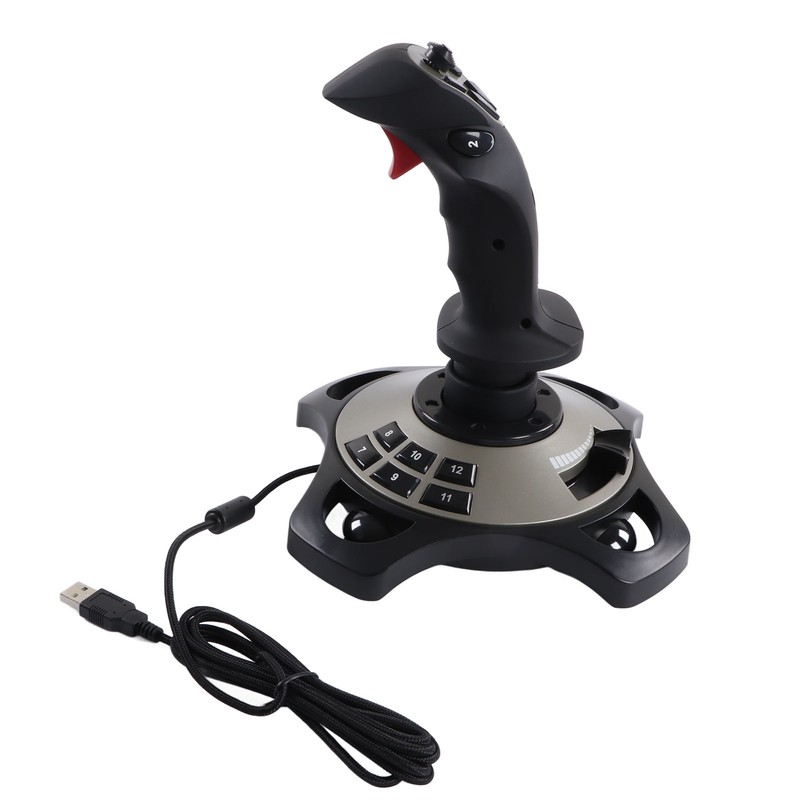 PC Joystick 2113 Pro Simulation USB Game Controller with Vibration