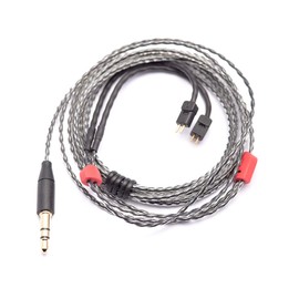 HÖRLUCHS® Standard Cable 2-Pin 160 cm Transparent with Bending Element Replacement Cable with 3.5 mm Jack Plug for HL1 HL4 HL5 HL7 Series